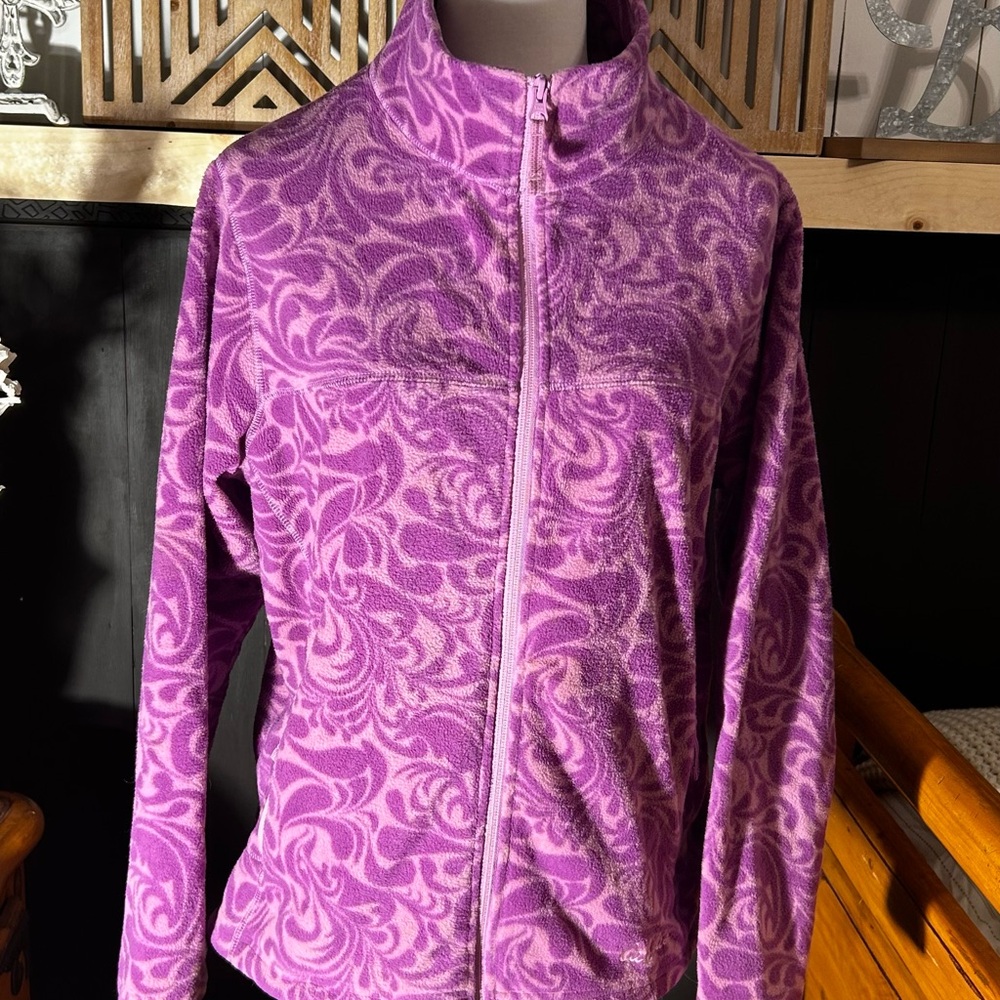 Cabela's Purple Patterned Teddy Jacket - image 1